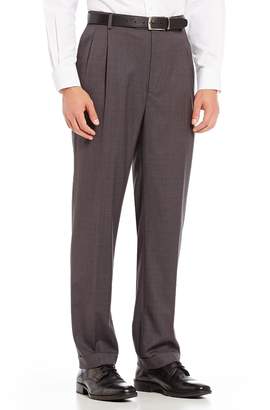 Roundtree & Yorke Big & Tall Travel Smart Ultimate Comfort Classic Fit Pleat Front Non-Iron Twill Dress Pants