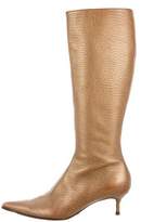 Thumbnail for your product : Dolce & Gabbana Pointed-Toe Leather Boots