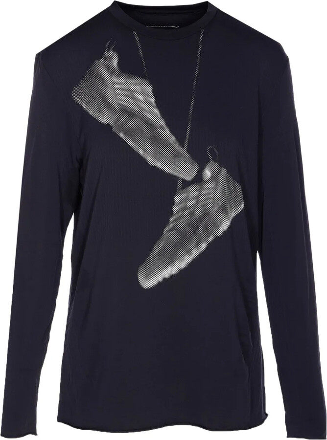 MM6 Maison Margiela X Salomon Graphic-Print Long-Sleeve Top