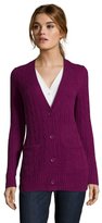 Thumbnail for your product : Hayden raspberry cable knit cashmere boyfriend cardigan