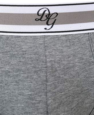 Dolce & Gabbana striped logo waistband briefs