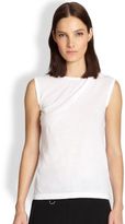 Thumbnail for your product : A.L.C. Tyler Asymmetrical Draped Cotton Tee