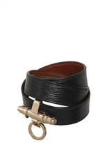 Thumbnail for your product : Givenchy 3 Rows Obsedia Leather Bracelet