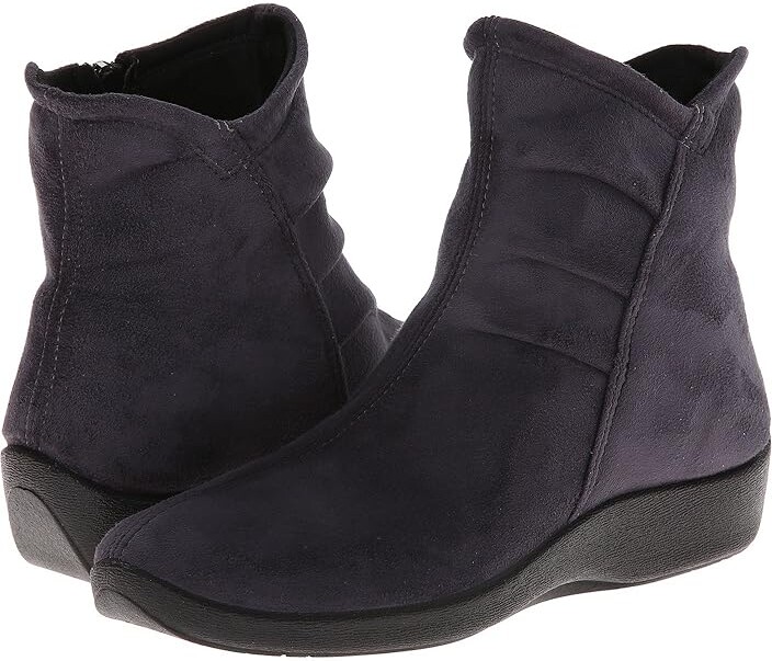 ARCOPEDICO L19 Women's Zip Boots Grey Suede : EU 35 (US Women's 4.5-5) M, Suede/Synthetic