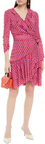 Thumbnail for your product : Diane von Furstenberg Ruffled Printed Stretch-jersey Wrap Dress