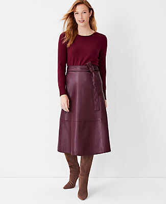 Ann taylor faux suede skirt Clearance