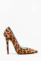 Thumbnail for your product : Nasty Gal Jeffrey Campbell Darling Pump - Leopard Pony