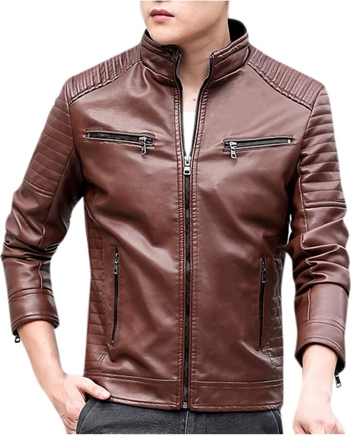 Blandoom Men's Sports Jacket Mens Full Zip Fleece Jacket Gold Jacket