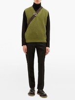 Thumbnail for your product : Fendi V-neck Cashmere Sleeveless Sweater - Green