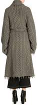 Thumbnail for your product : Alanui Fisherman Cashmere & Wool Knit Coat