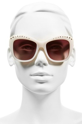 Oscar de la Renta Women's 54Mm Cat Eye Sunglasses - Black