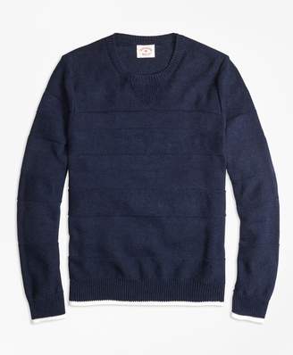 Brooks Brothers Ribbed Textured Crewneck Sweater