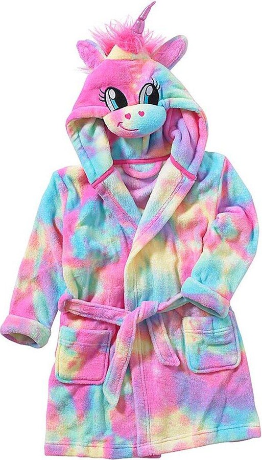 Animal Crazy Rainbow Unicorn Fleece Dressing Gown ShopStyle Kids
