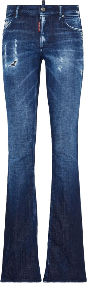 DSQUARED2 Distressed Flared Jeans