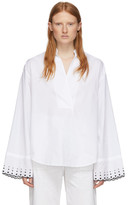 Thumbnail for your product : See by Chloe White Poplin Embroidered Shirt