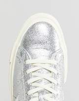 Thumbnail for your product : Converse One Star ox trainer in silver
