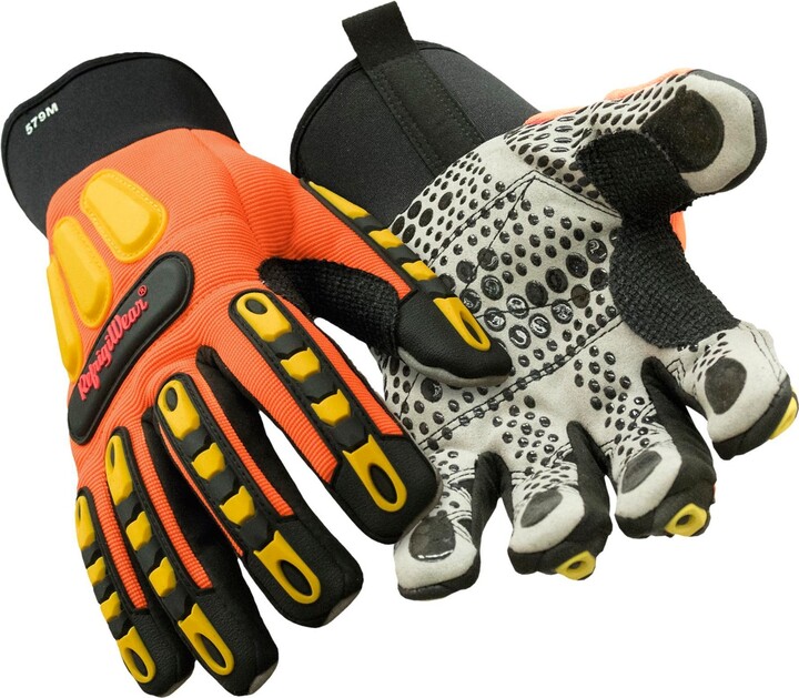 RefrigiWear Men's Insulated Impact Pro Glove - Waterproof Winter Work Gloves with Superior Grip
