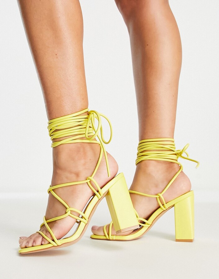 pale yellow heels