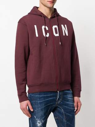 DSQUARED2 ICON print hoodie