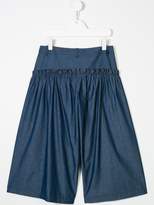 Thumbnail for your product : Fendi Kids gathered wide-legged trousers