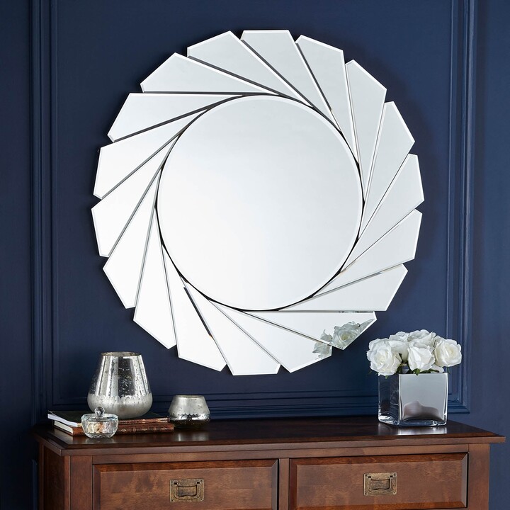 Dunelm Edge Wall Mirror 75cm Silver ShopStyle
