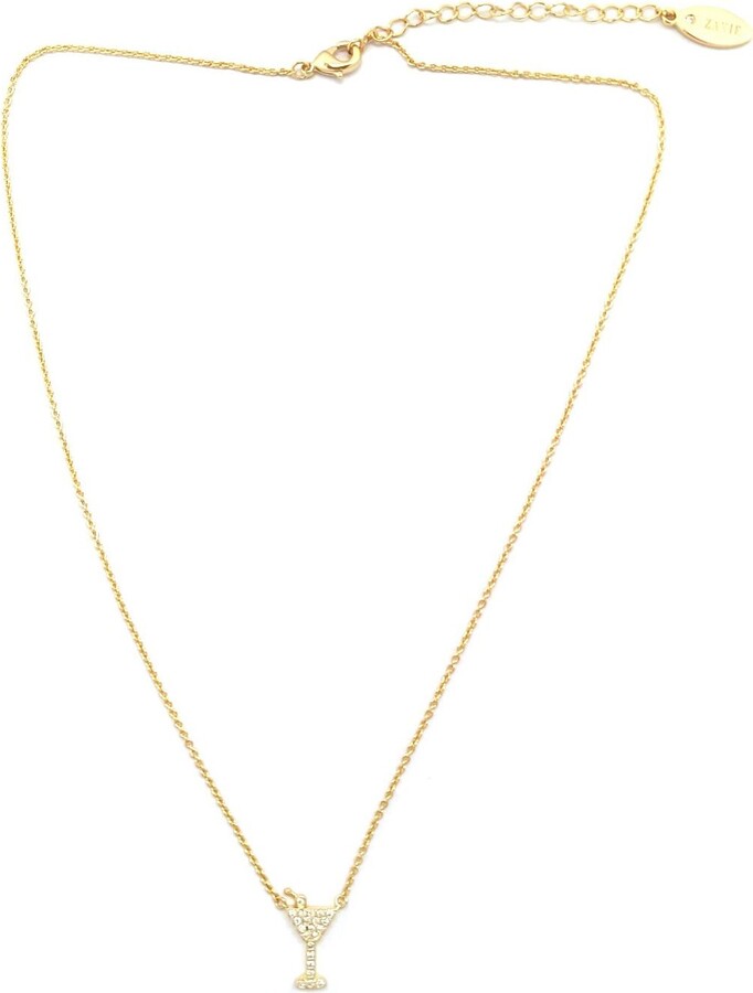 ZAXIE by Stefanie Taylor Zaxie Lab Grown Diamonds Pour Me Another M artini Necklace