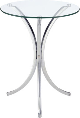 Wrought Studio Eloise Round Accent Table with Curved Legs