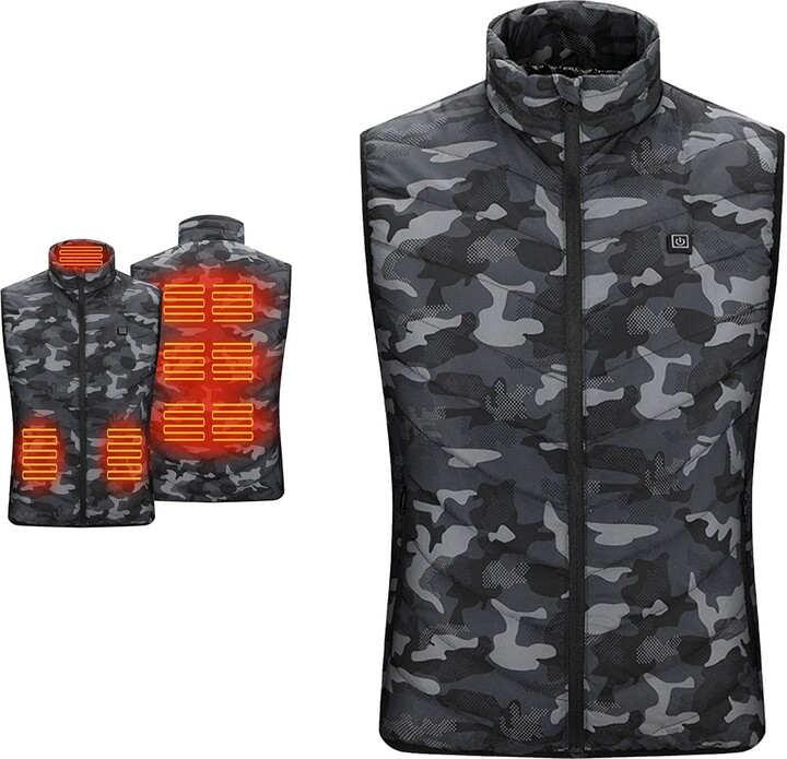 Blandoom 2023 Thermal Vests Men's Electric Usb Rechargeable Multi