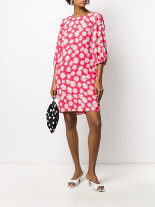 Boutique Moschino Floral Shift Mini Dress