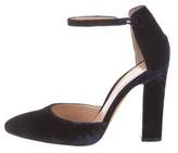 Thumbnail for your product : Gianvito Rossi Velvet Ankle-Strap Pumps Blue Velvet Ankle-Strap Pumps