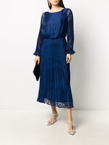 Thumbnail for your product : Emporio Armani Pleated Dot Dress