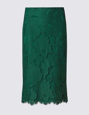 Marks and Spencer Textured Lace A-Line Skirt