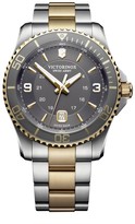 Thumbnail for your product : Victorinox Maverick Large Two-Tone Gray Dial Stainless Steel & Bracelet Strap Watch