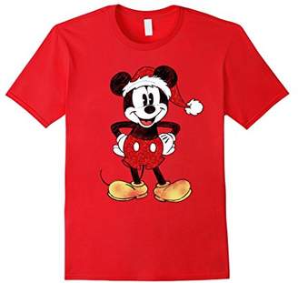 Disney Santa Mickey Mouse Christmas T Shirt