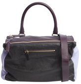 Thumbnail for your product : Givenchy purple colorblock leather 'Pandora' boxy convertible satchel