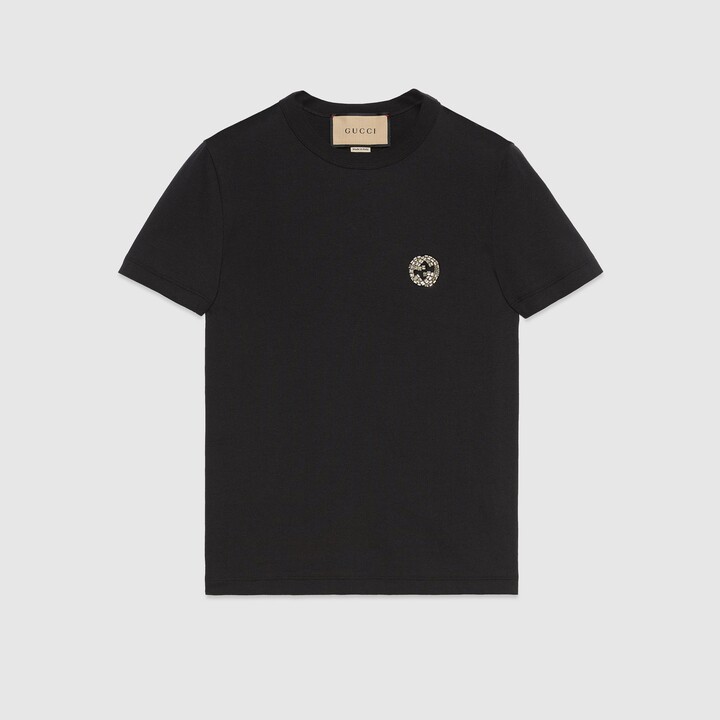 Cotton jersey T-shirt with Interlocking G