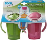 Thumbnail for your product : Born Free Grow with Me Training Straw Cup - Blue/Green - 6 oz - 2 ct