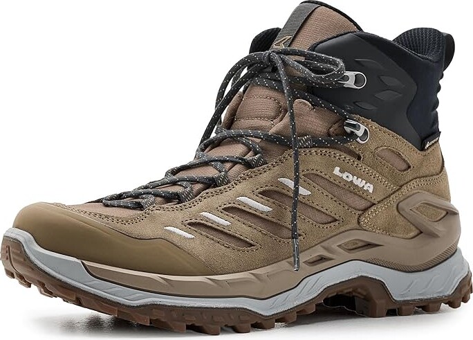 Lowa Innovo GTX Mid Women's Shoes Dune/Grey : 7 B - Medium, Leather/Textile