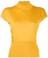 bright yellow blouse