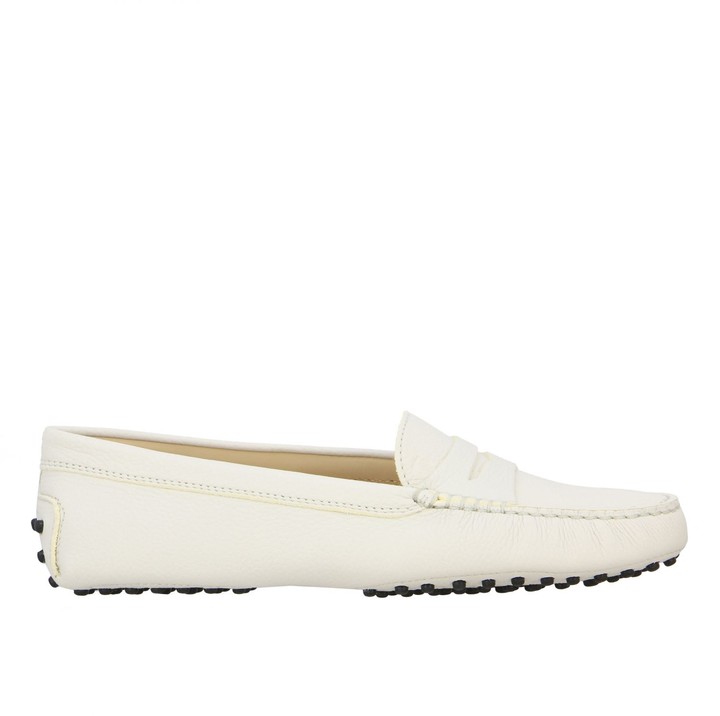Tod's Tods Loafers Tods New Gommini Loafers In Hammered Leather With ...