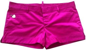 DSQUARED2 Pink Cotton - elasthane Shorts for Women