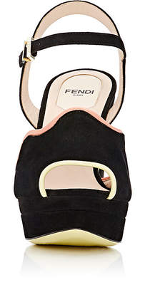 Fendi Women's Wave Ankle-Strap Platform Sandals
