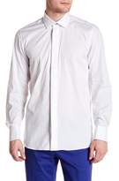 Thumbnail for your product : James Long Sebastien Sleeve Hidden Front Button Slim Fit Woven Shirt