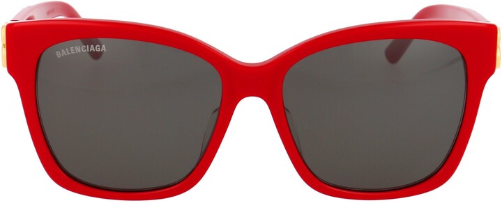 red frame sunglasses