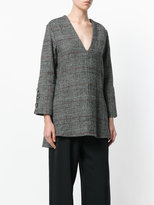 Thumbnail for your product : Xacus V neck checked top