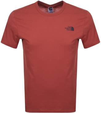The North Face Simple Dome T Shirt Red