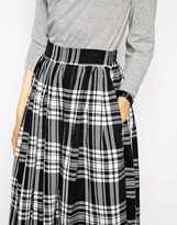 Thumbnail for your product : ASOS Midi Skirt in Tartan Print