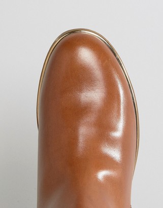Aldo Buckle And Zip Detail Flat Boots
