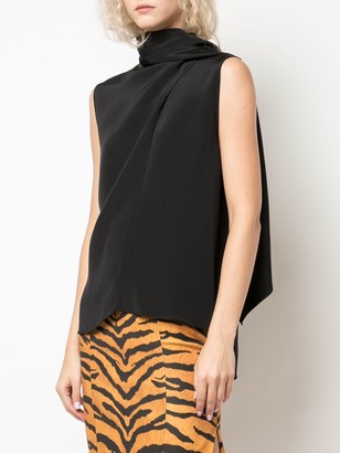 Adam Lippes Scarf Wrapped Blouse