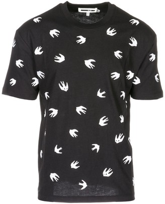 McQ All Over Swallow Print T-Shirt